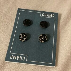 Champ Simple Stud Earring Set of 2 two